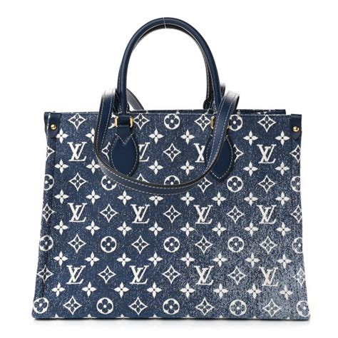 Louis Vuitton onthego monogram denim